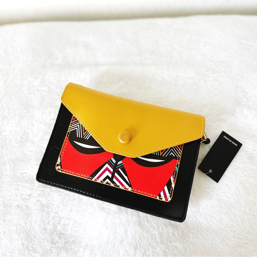 SHEIN • NWT Aztec Geometric Colorblock Crossbody Bag